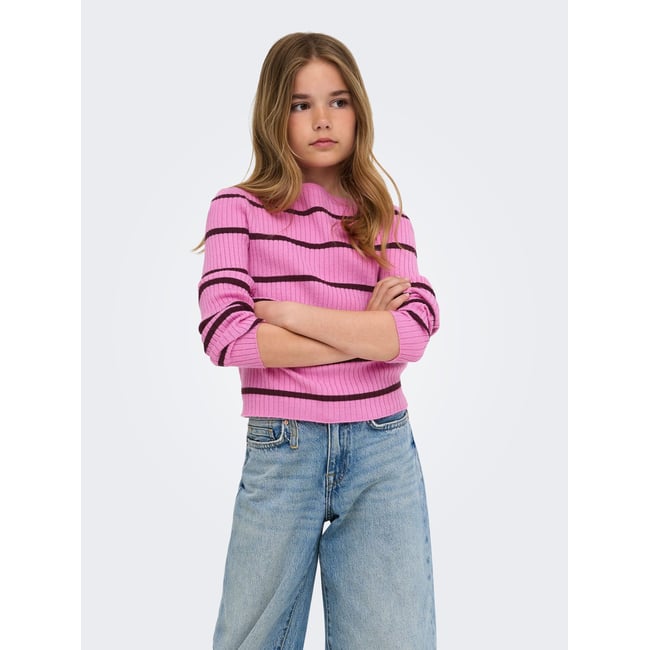 Pull En Maille cyclamen <span itemprop=