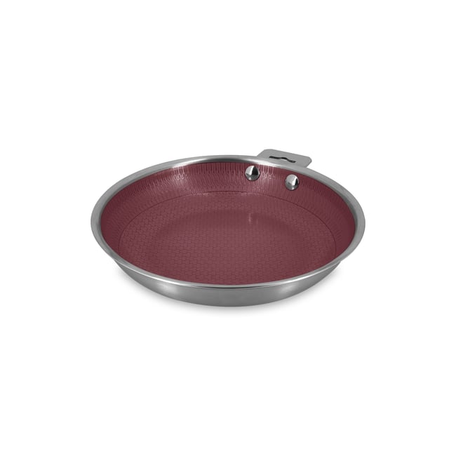 Poêle 20cm en acier inoxydable, AGLAE lie de vin <span itemprop=