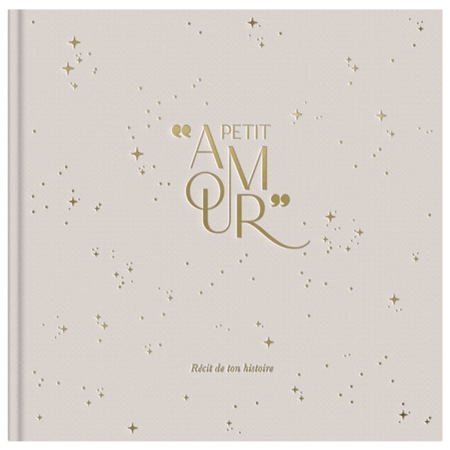 Livre de naissance Petit Amour Beige lin beige <span itemprop=
