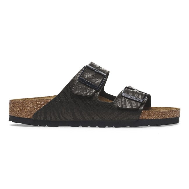 Sandalias Arizona estampado animal negro <span itemprop=