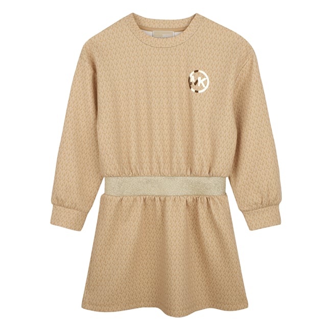 Robe manches longues caramel <span itemprop=