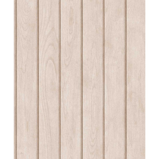 Papier peint lambris bois vertical beige rosé clair Couleur beige <span itemprop=