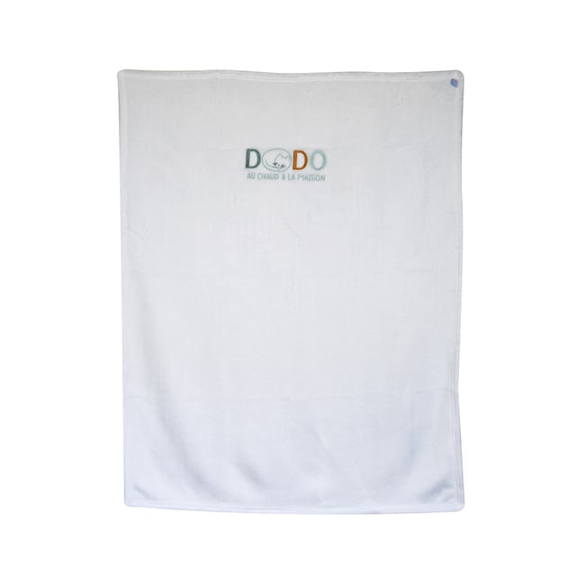 Couverture maiki plush blanc <span itemprop=