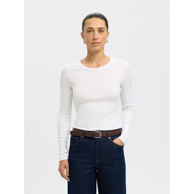 T-Shirt Manches longues bright white <span itemprop=