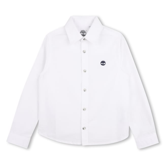 Chemise manches longues blanc <span itemprop=