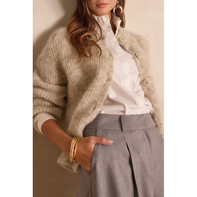 Maison 123 GILET / CARDIGAN BECKY gris <span itemprop=