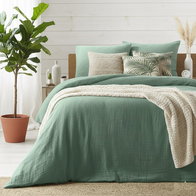 Parure de lit Gaze de coton tendance - EDEN