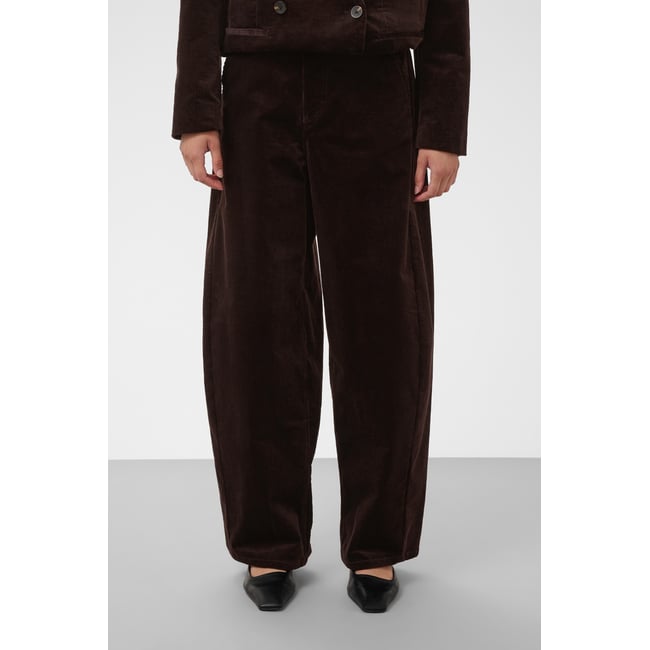 Pantalon de costume marron ganache <span itemprop=