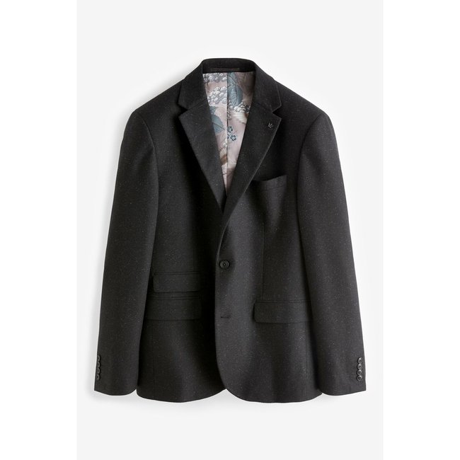 Veste de costume slim noir <span itemprop=