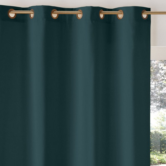 Rideau velours œillets Velvet vert canard <span itemprop=