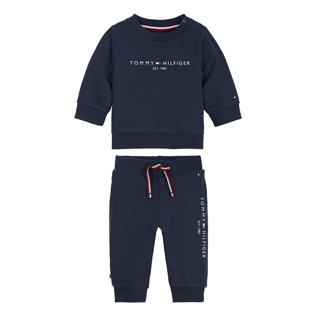 Conjunto sudadera + pantalón de chándal azul marino <span itemprop=