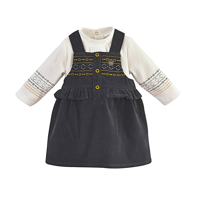 Tee shirt + robe doriane gris <span itemprop=