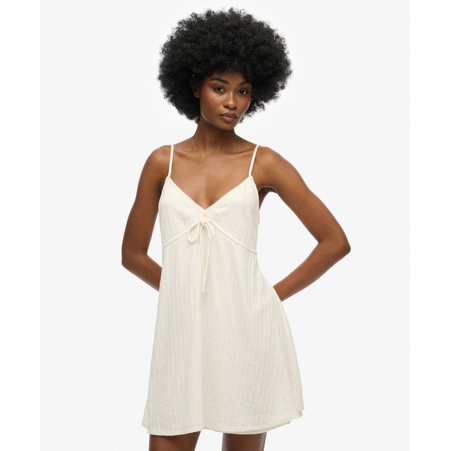 Robe courte caraco tissée texturée - SUPERDRY