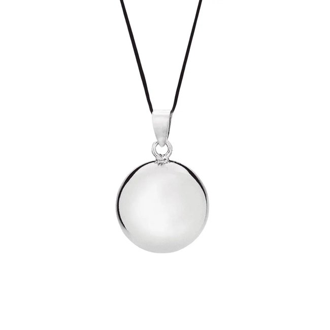 Bola de grossesse Glossy Rhodium argent <span itemprop=