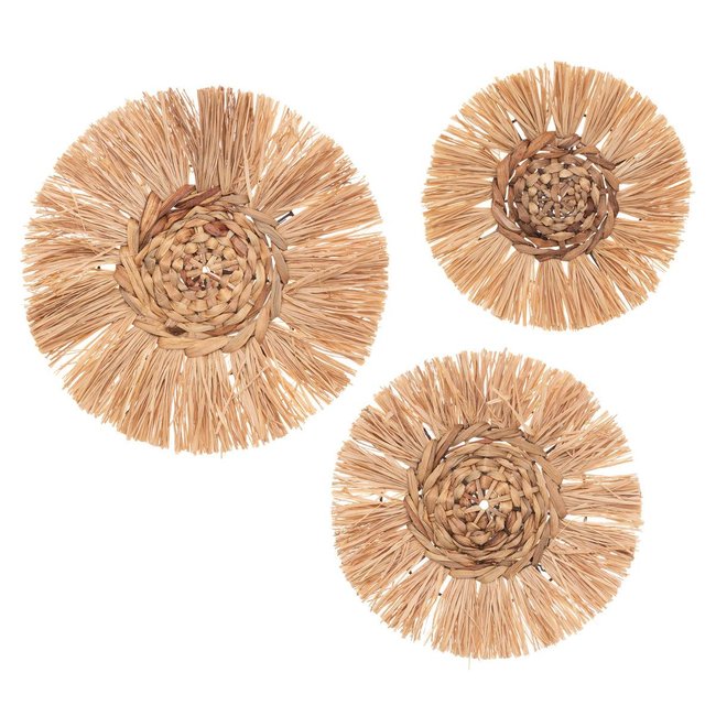 Set de 3 déco murales Couleur beige <span itemprop=