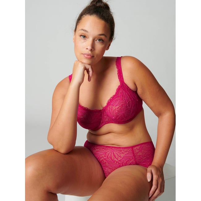 Soutien-gorge avec armature decollete carre, EXOTICA rose <span itemprop=