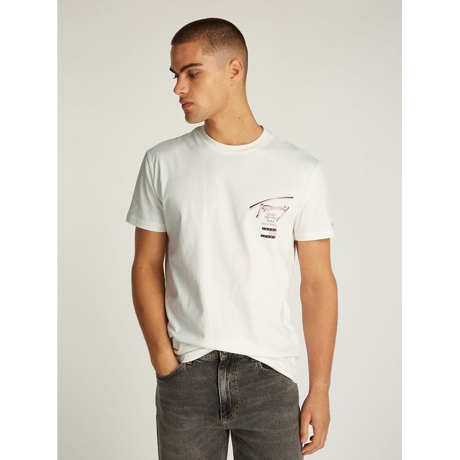 Camiseta Signature de cuello redondo - TOMMY JEANS