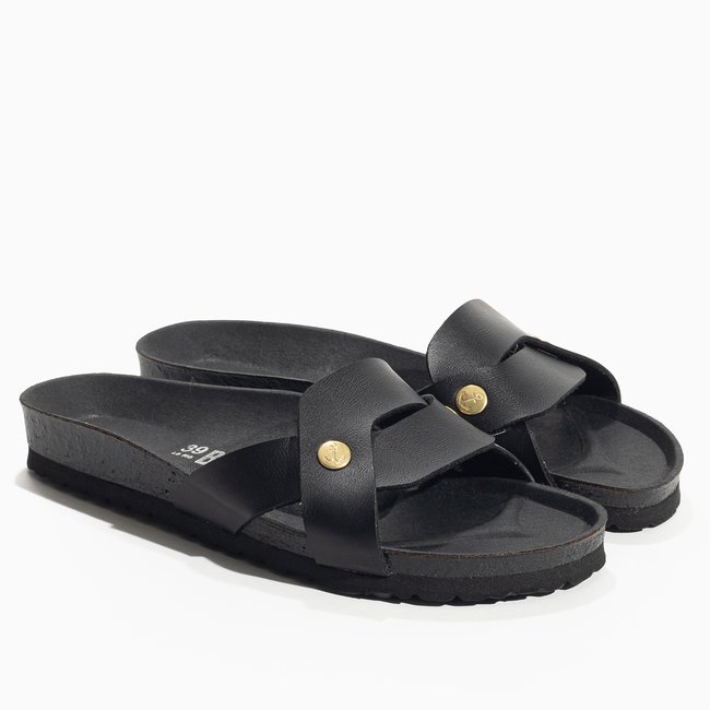 Sandales Vegan KLIMT pour femme noir <span itemprop=