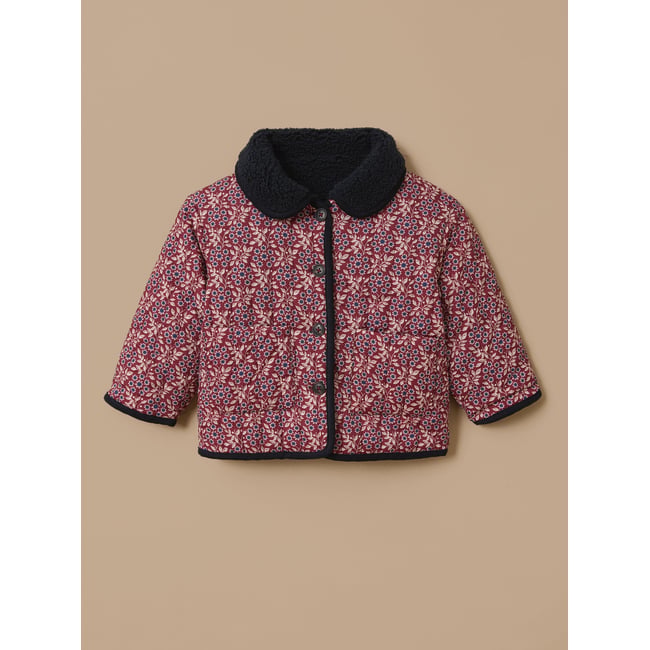 Veste réversible sherpa imprimé ophelia <span itemprop=