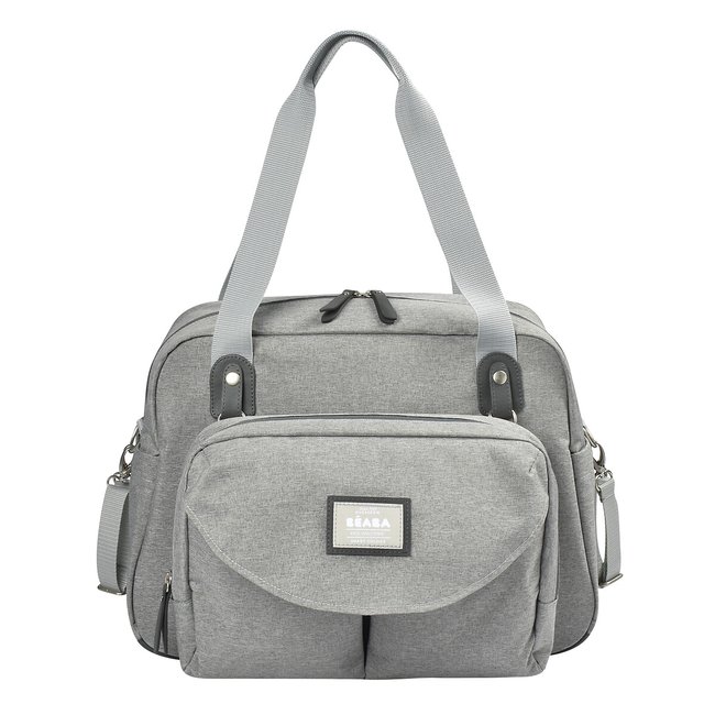 Sac à langer Genève 2  gris chiné <span itemprop=