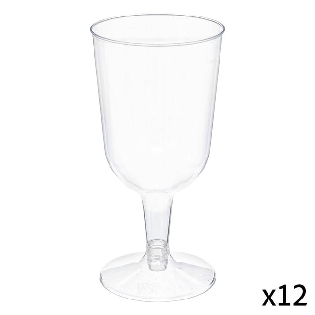 Lot de 12 verres à vin COCKTAIL Couleur transparent <span itemprop=