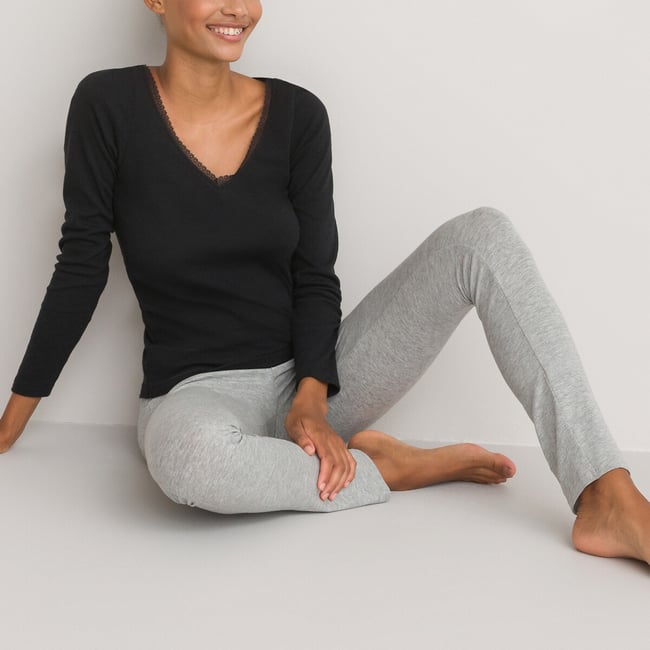 Термобелье верх черный LA REDOUTE COLLECTIONS