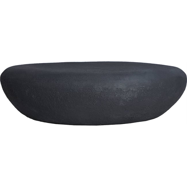 Table basse en béton finition brute Couleur noir béton finition brute <span itemprop=