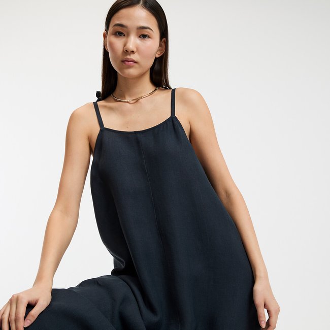 Linen Full Maxi Dress, Made in France - LA REDOUTE COLLECTIONS