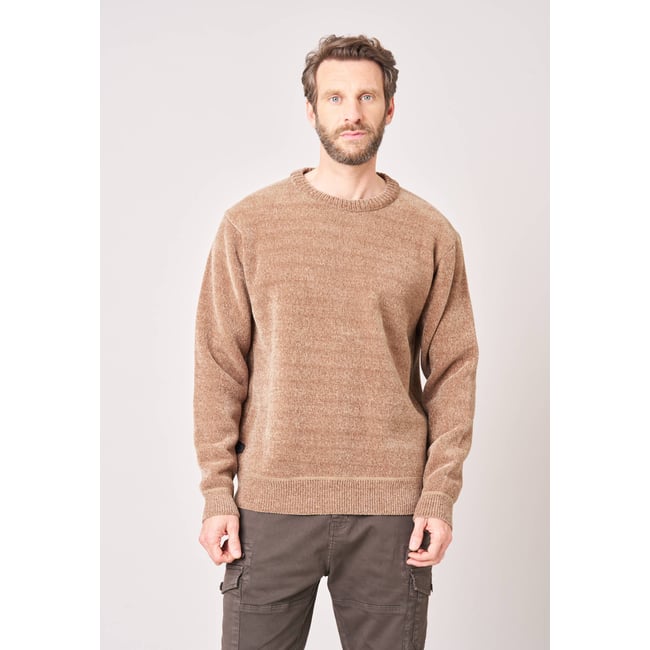 Pull regular homme en maille chenille douce CREATUP - DEELUXE