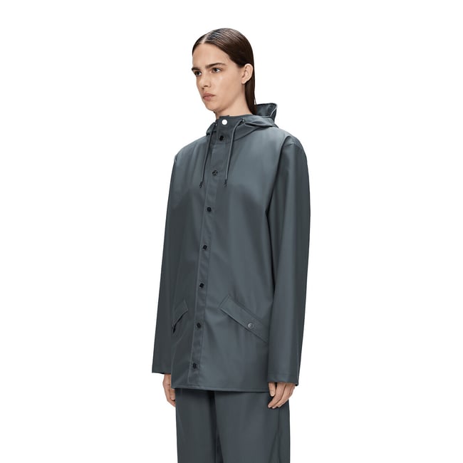Veste imperméable à capuche unisexe, JACKET - RAINS