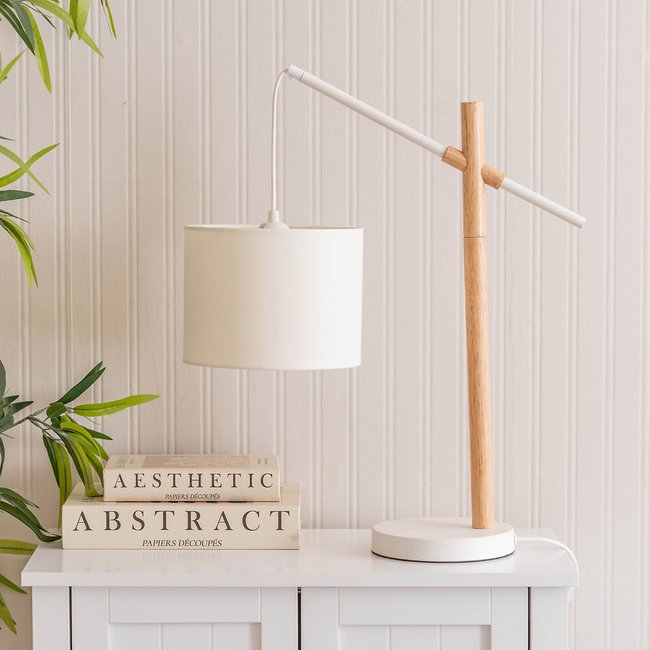 Wooden Arch Table Lamp, natural, SO'HOME