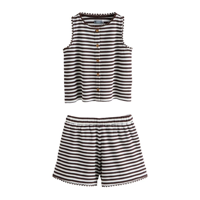 Ensemble gilet et short gaufrés texturés - NEXT