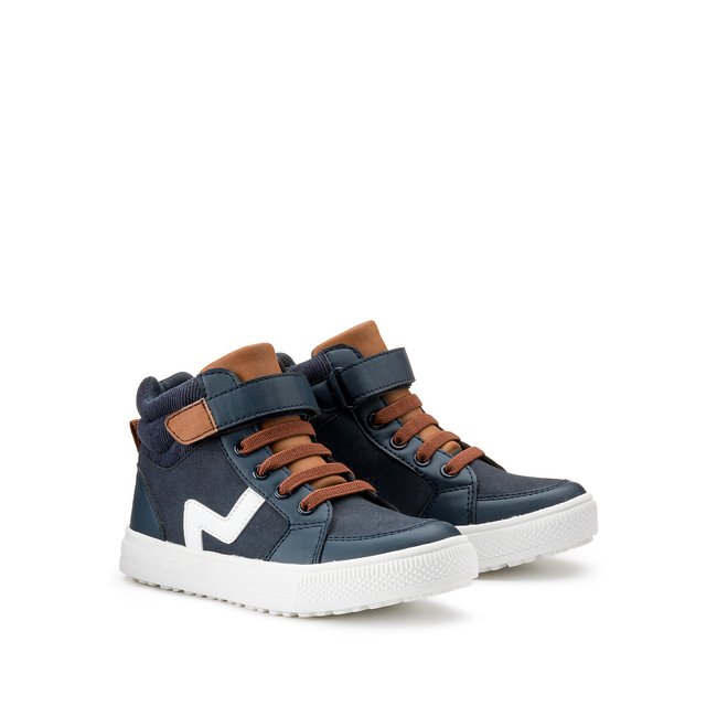 Hohe Sneakers mit Reissverschluss marine <span itemprop=