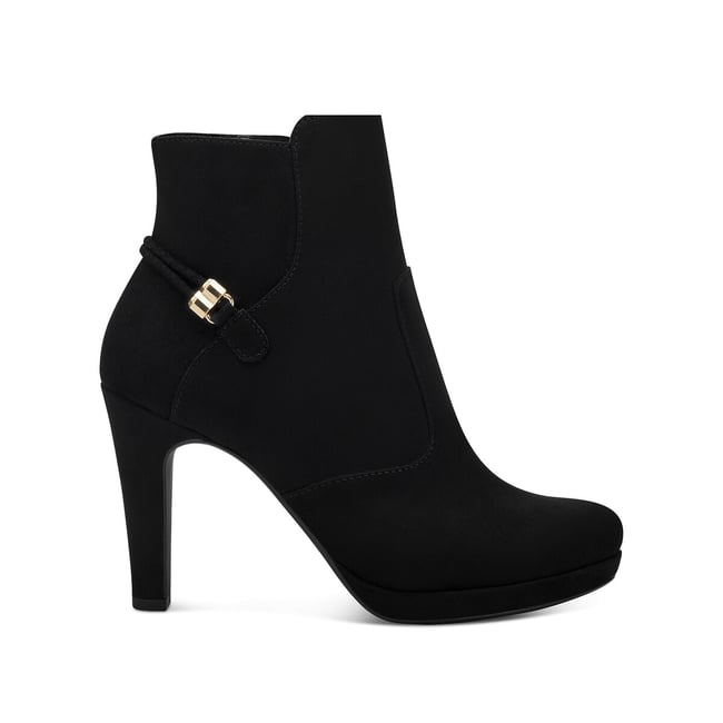 Bottines à talon noir <span itemprop=