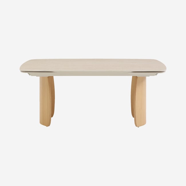 Table à manger chêne BIANCA Couleur beige <span itemprop=