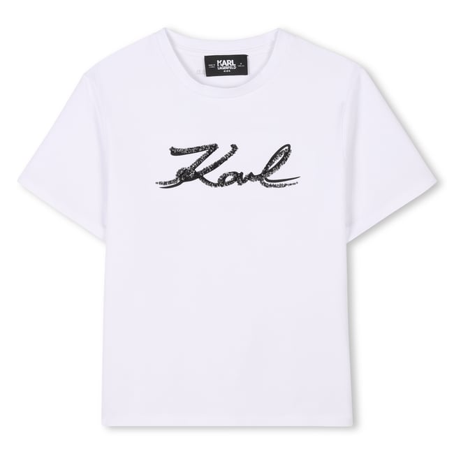 T-shirt avec sequins - KARL LAGERFELD KIDS