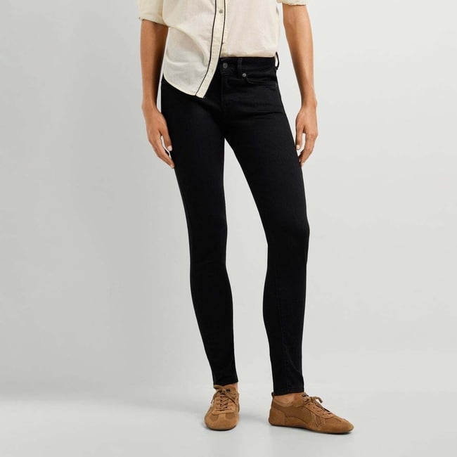 Soho - Jean Coupe Skinny, Taille Basse noir profond étalon et propre <span itemprop=