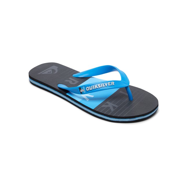 Tongs MOLOKAI WORD BLOCK bleu blue/black/blue <span itemprop=