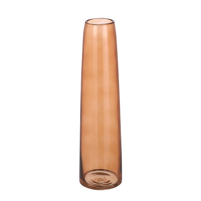 Vase soliflore XANDRA Couleur brun <span itemprop=