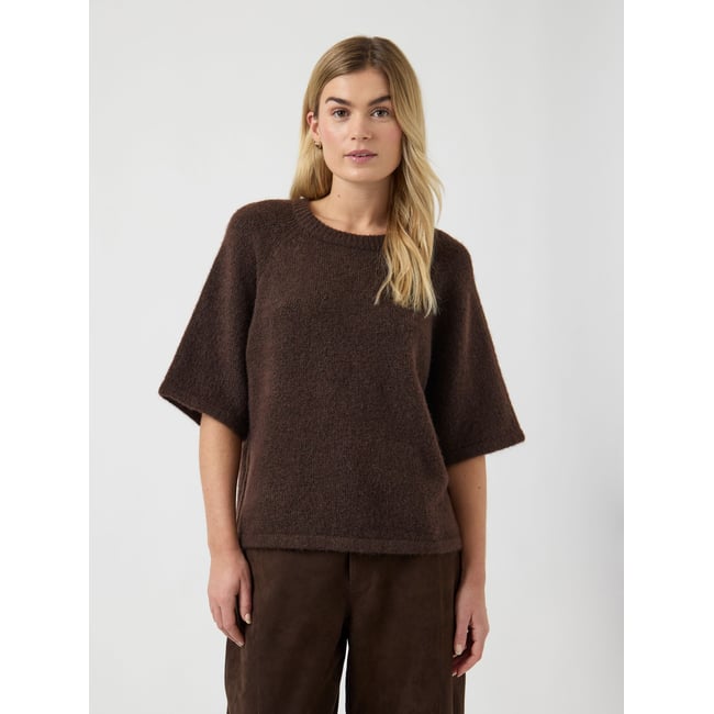 Top En Maille chocolate brown <span itemprop=