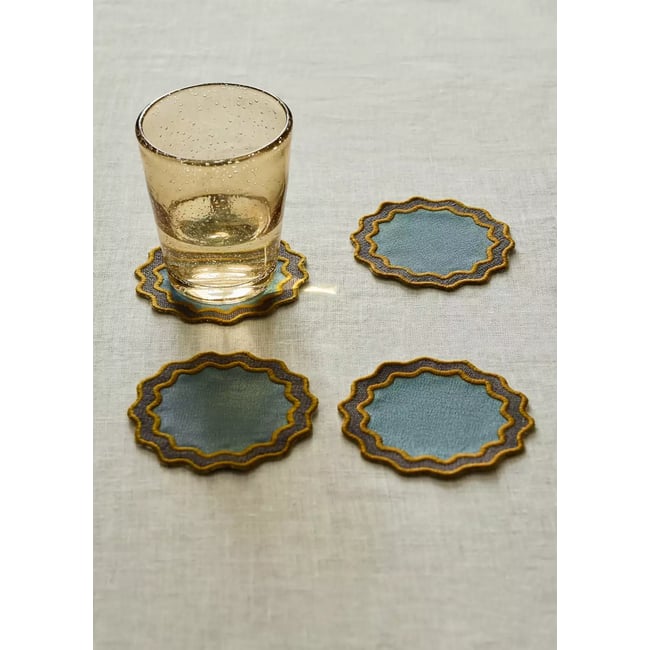 Sous-verre miravetc Couleur turquoise <span itemprop=