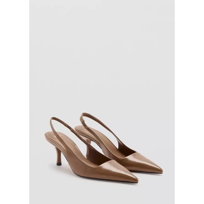 Escarpin à petit talon, ouvert à l’arrière nude <span itemprop=