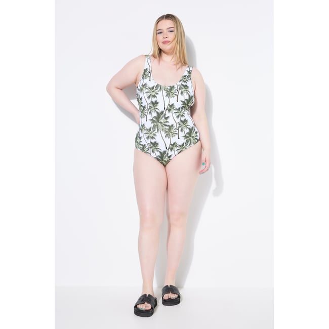 Maillot de bain avec bonnets souples blanc cassé <span itemprop=