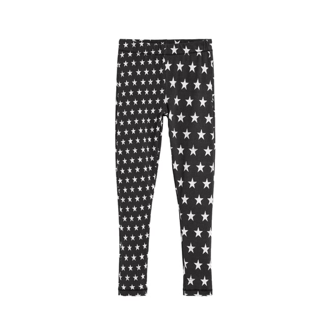 Legging imprimé étoiles noir <span itemprop=