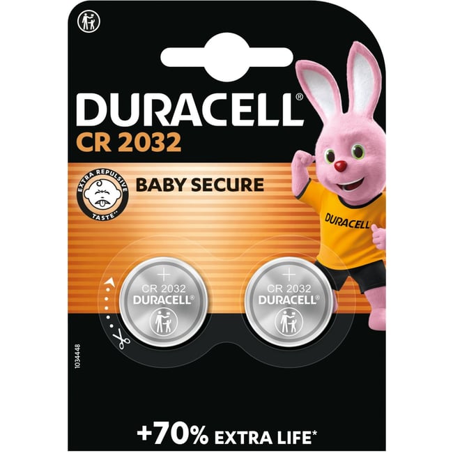 Pile Lithium DL/CR 2032, pack de 2 unités - DURACELL