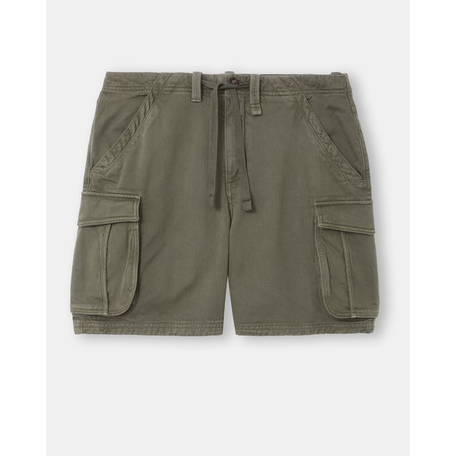 Short en coton CARGO SHORT kaki <span itemprop=