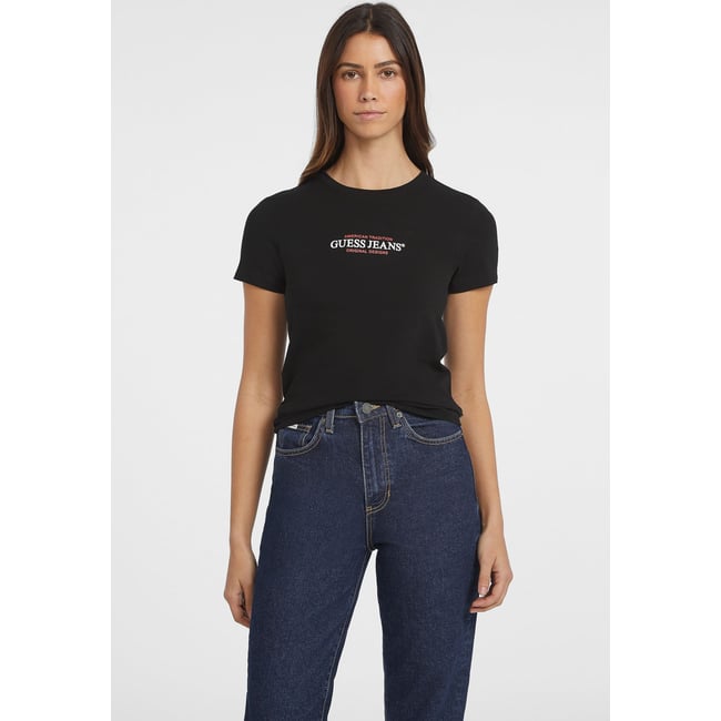 T-Shirt Slim American Tradition noir <span itemprop=