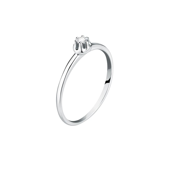 Bague en or blanc 375 B-CLASSIC argent <span itemprop=