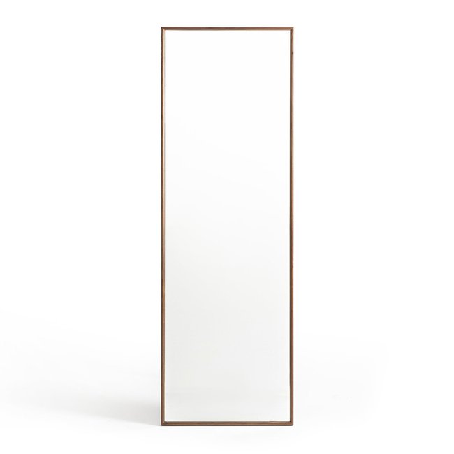 Zindlo Solid Walnut Standing Mirror, walnut, AM.PM