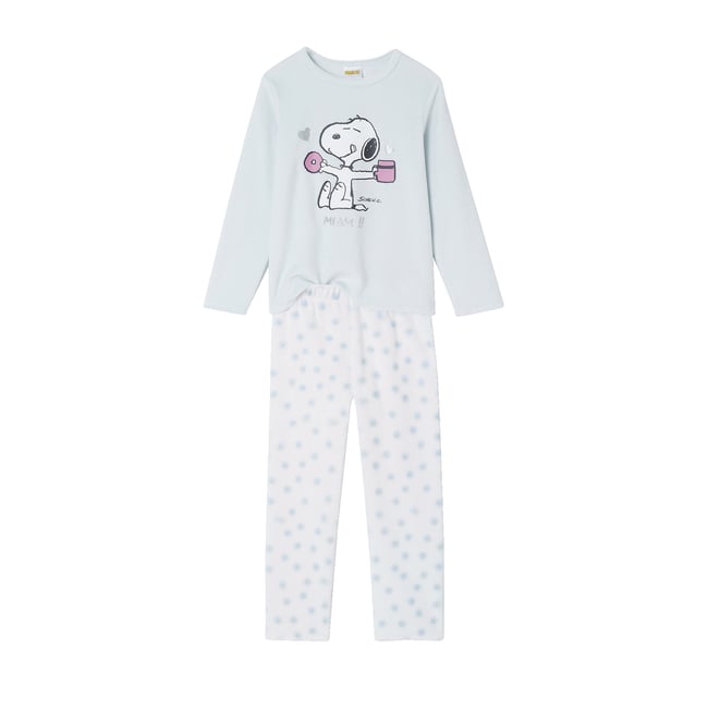 Pyjama Snoopy gris chiné <span itemprop=